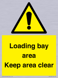 Loading bay area Keep area clear
